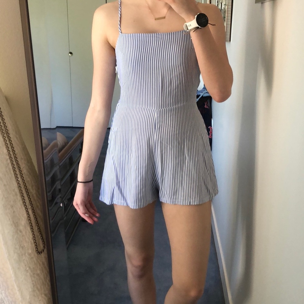 Striped romper